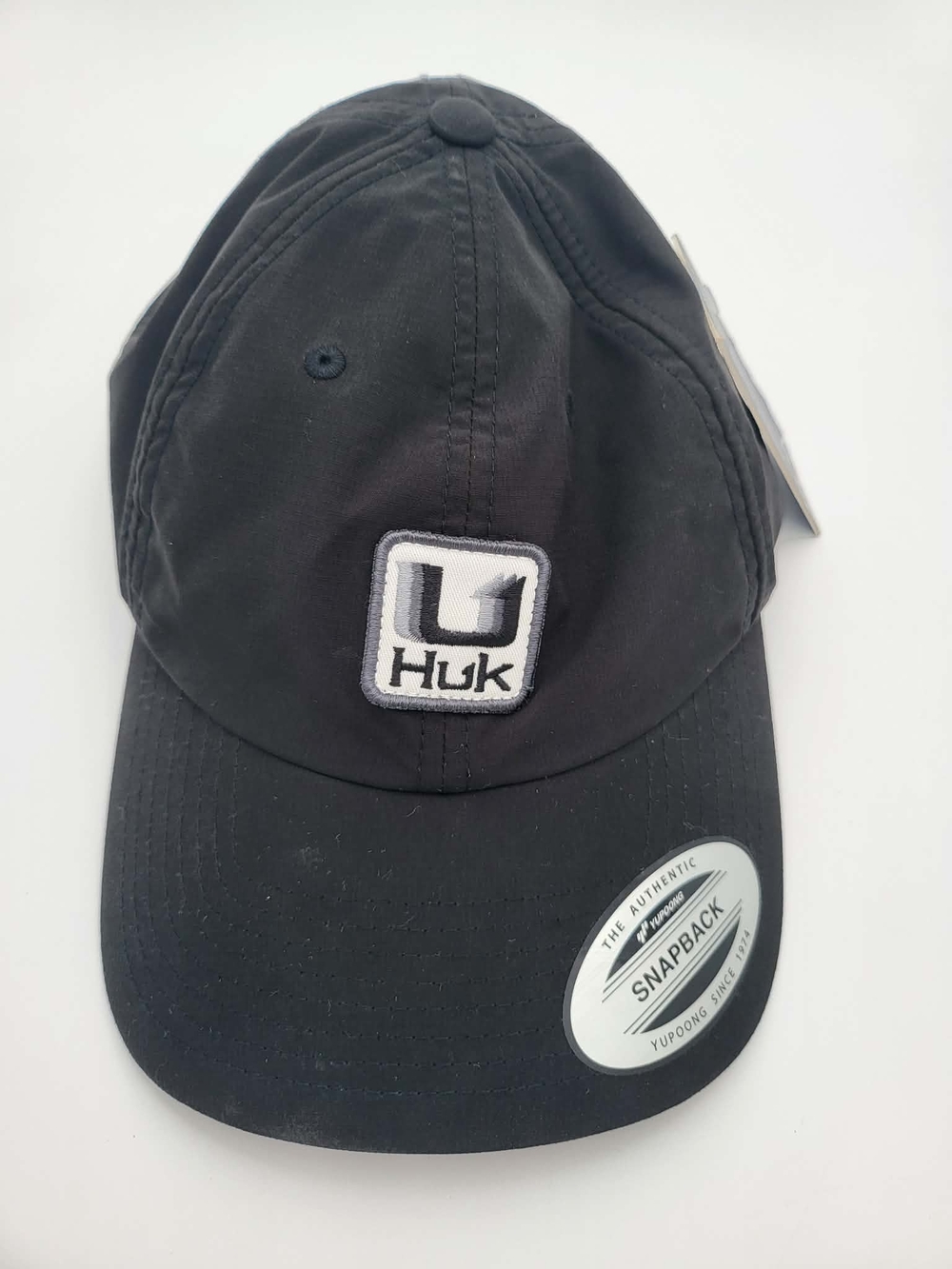 Huk Black Logo Snapback Hat